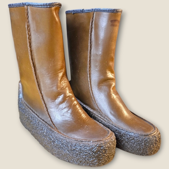 Vintage Shoes - ✨ Vintage Weather Guard Rain Boots – Brown | Size 7 ✨